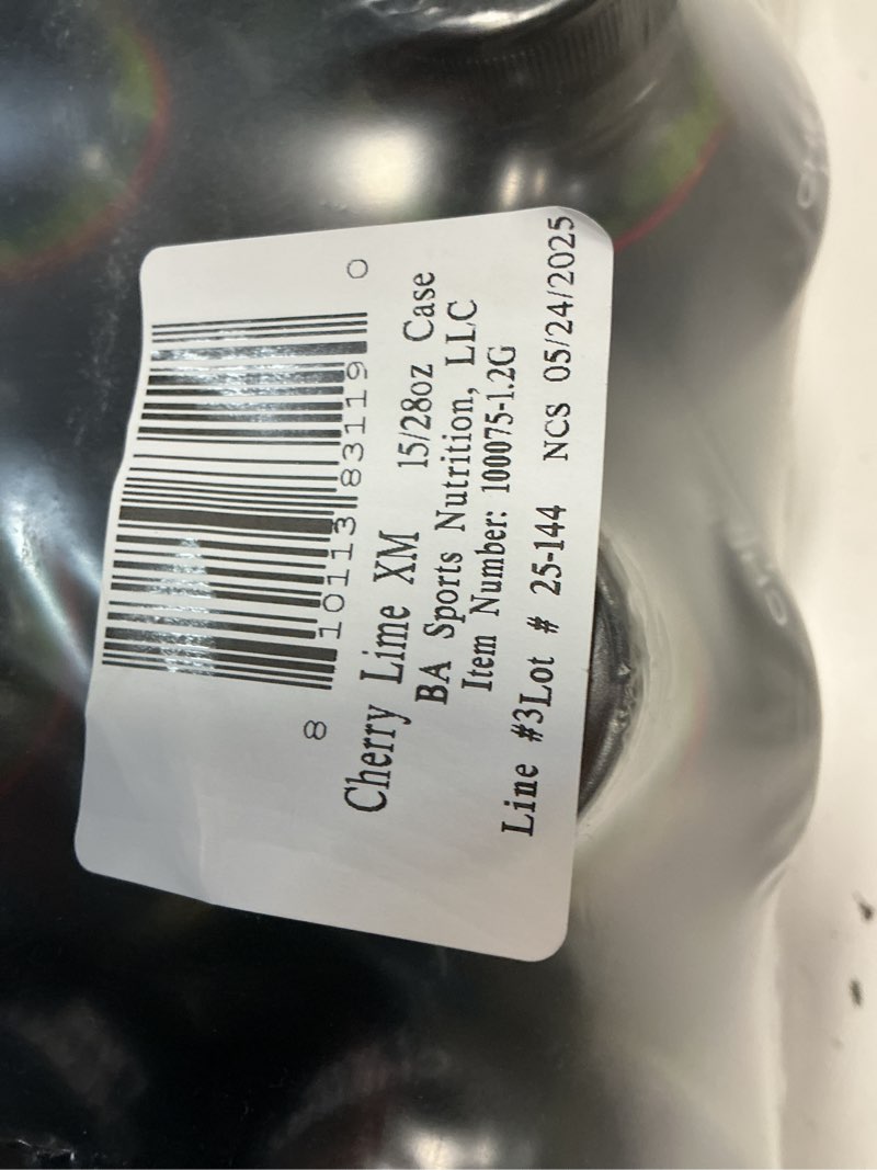 Condition photo showing New/Like New for (date of birth unknown )bodyarmor sports drink sports beverage, cherry lime, coconut water hydration, natural flavors with vitamins, potassium-packed electrolytes, perfect for athletes, 28 fl oz (pack of 12) cherry lime 28 fl oz (pack of 12)