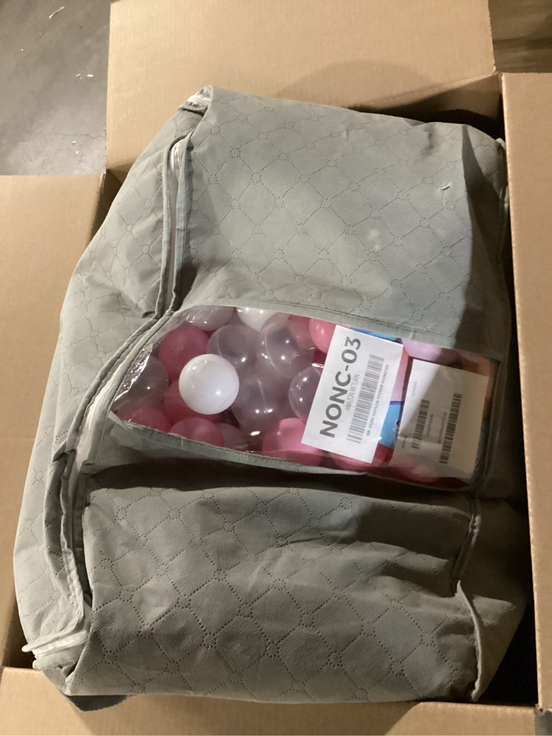 Condition photo showing New/Like New for ball pit balls for kids, pool toys thicken soft plastic balls for ball pit bpa free toddler toyr white clear and pink 500pcs 500pcs mc-pink