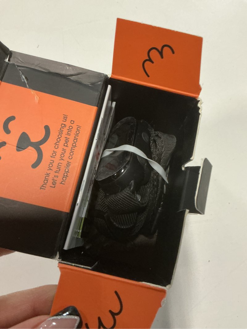 Condition photo showing As Is for Smart Dog Bark Collar for Small Medium Large Dogs 10-100lbs, Humane Anti-Bark Device with Anti-False Trigger Gravity Sensor & Bark Count Tracking, 4 Modes & 8 Levels to Effectively Stop Barking Black