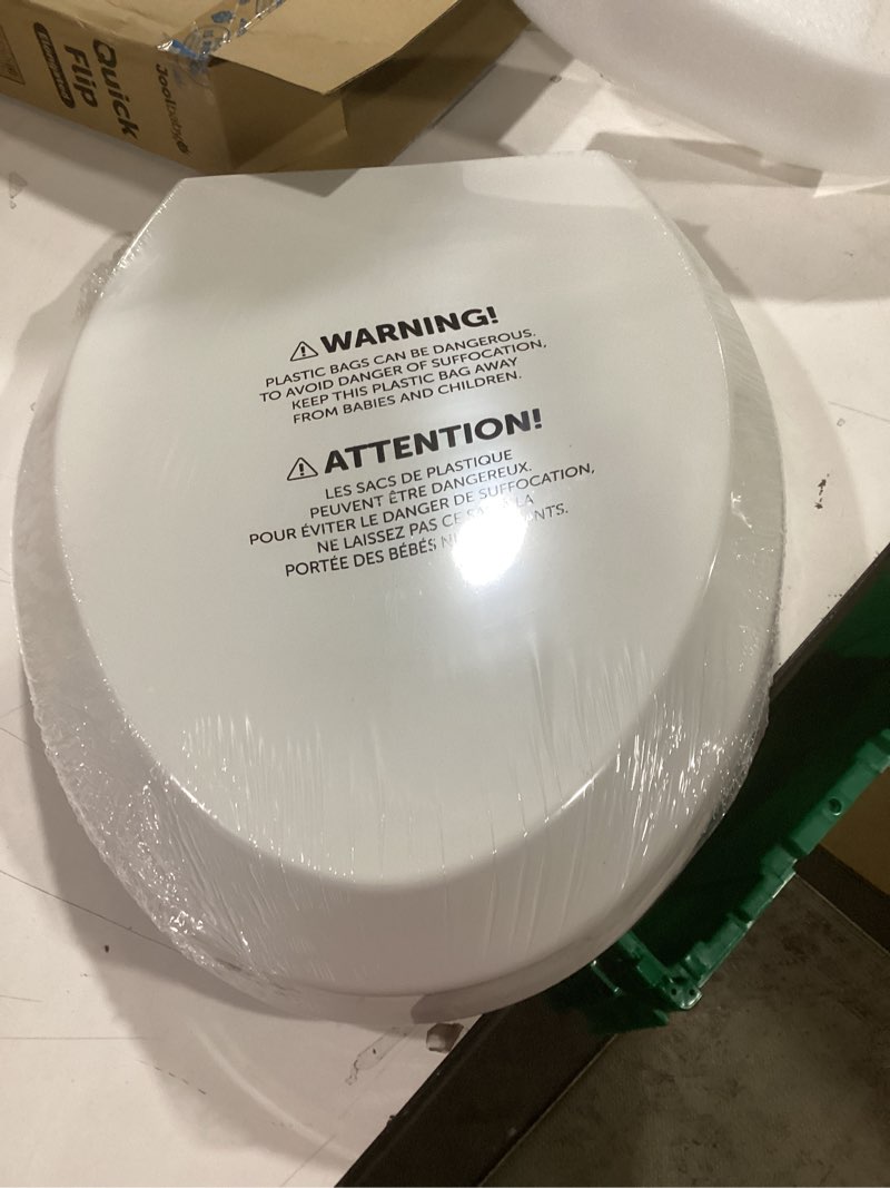 Condition photo showing New/Like New for Quick Flip Toilet Seat with Built-in Potty & Splash Guard for Toddler Training, Slow Close - Jool Baby (Elongated)