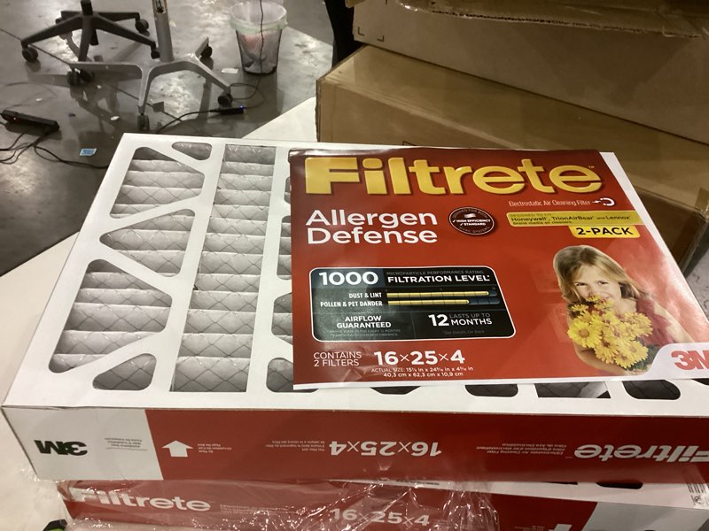 Condition photo showing New/Like New for Filtrete allergen defense 16x25x4 2 pack