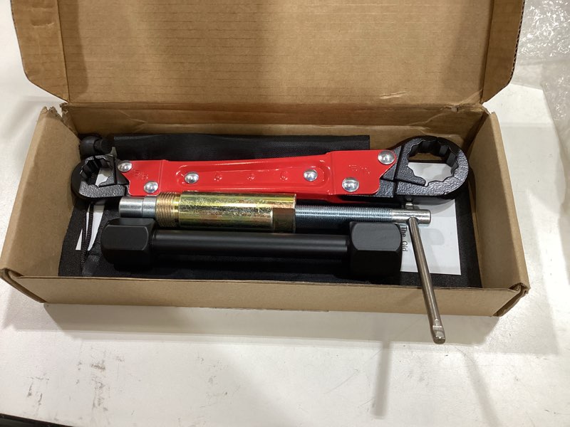 Condition photo showing Good Condition for 6 pcs plumbing tools kit with angle stop wrench & 1/2-inch compression sleeve puller, professional plumbers wrench, sandpaper and storage bag for frozen/corroded angle stop angle stop wrench with 1/2-inch compression sleeve puller
