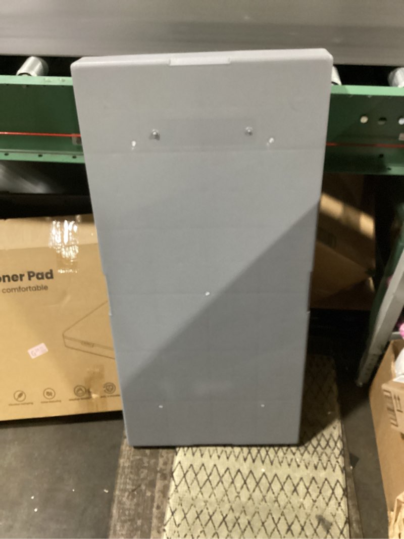Condition photo showing Good Condition for mini split condenser pad for ductless air conditioner heat pump systems, 38" x 18" x 3" anti-slip plastic equipment base for outdoor hvac unit, gray
