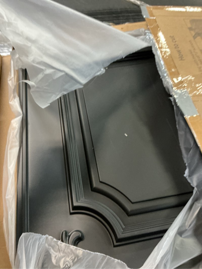 Condition photo showing Good Condition for Art3d Drop Ceiling Tiles 24x24 in Black (12-Pack, 48 Sq.ft), Wainscoting Panels Glue Up 2x2 24"x24" Black