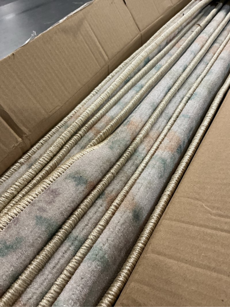 Condition photo showing Good Condition for rora bullnose carpet stair treads non-slip stair treads for wooden steps,washable stair carpet,floral stair rugs,runner indoor stair mats for pets elder,14pcs,29.5 ''x9.5 ”x1.5 '',beige 14pcs beige 14