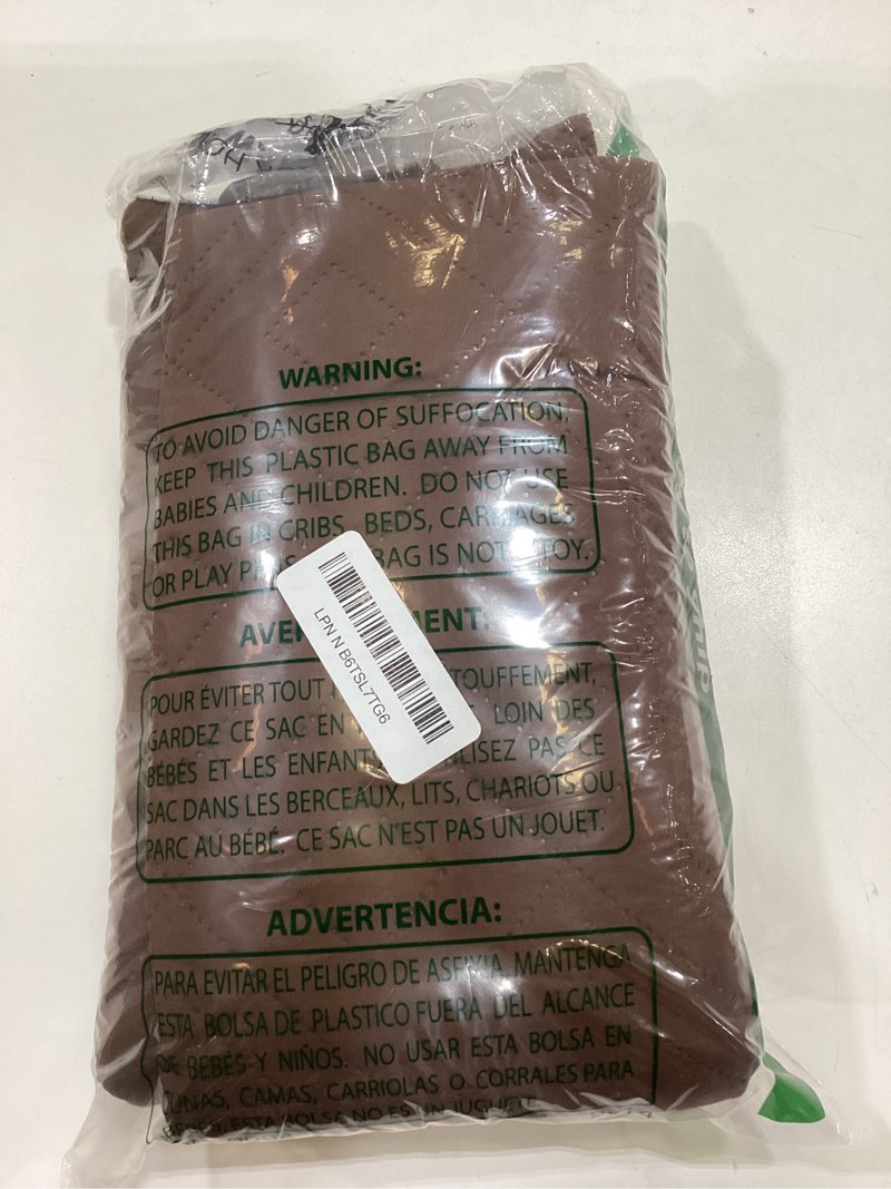 Condition photo showing As Is for hyha waterproof dog blanket, soft pet bed blankets, waterproof sofa couch cover for dogs washable, reversible pet couch covers for sofa furniture (30x90 inch, brown/chocolate) brown+chocolate 30x90 inch