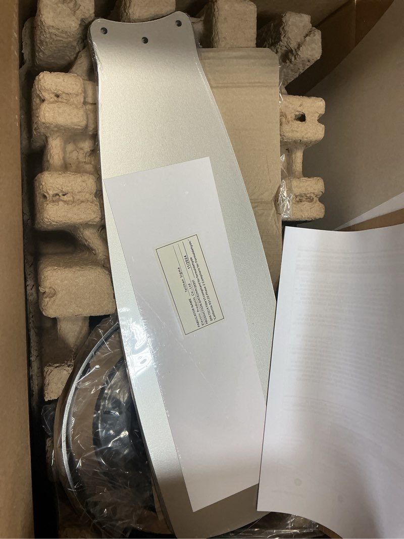 Condition photo showing Good Condition for HARBOR BREEZE Mazon 44-in Brushed Nickel LED Indoor Flush Mount Ceiling Fan with Light Kit and Remote (3-Blade) MZ44BNK3