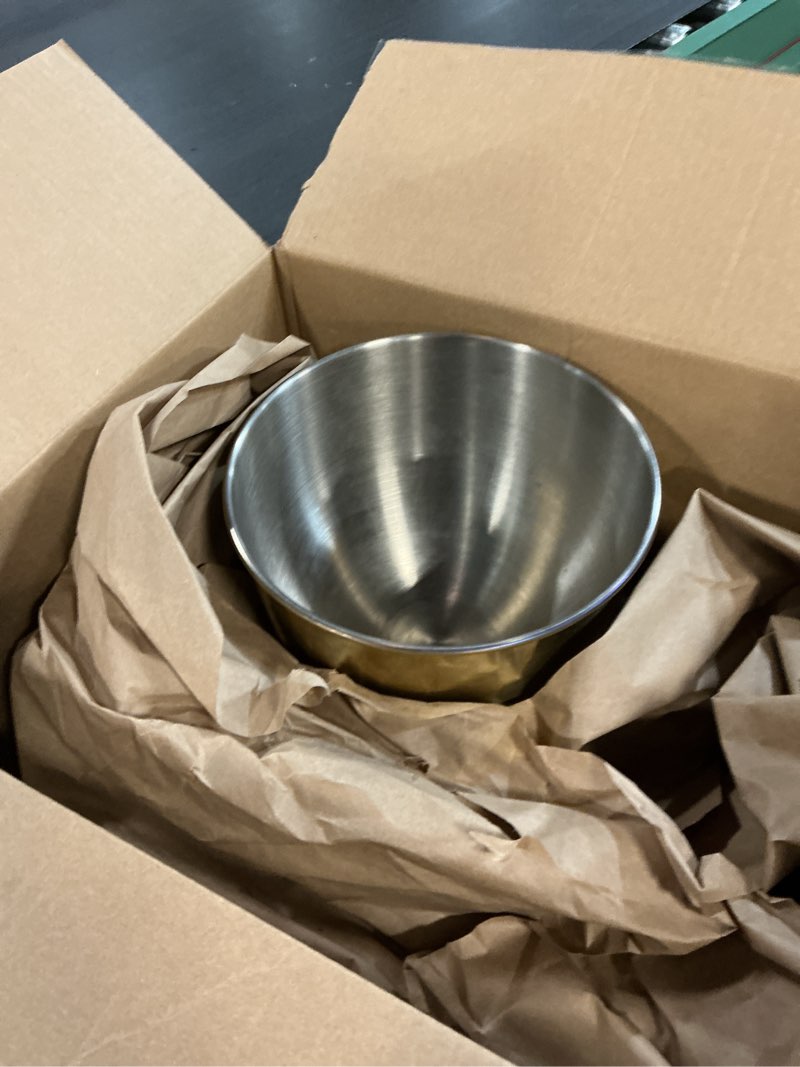 Condition photo showing Good Condition for 5 QT Stainless Steel Mixer Bowl Compatible with KitchenAid Artisan&Classic Series 4.5-5QT Tilt-Head Mixers K45 KSM70 KSM150 etc. Replacment for KitchenAid Mixer Bowl(Heavy Duty Radiant Gold)