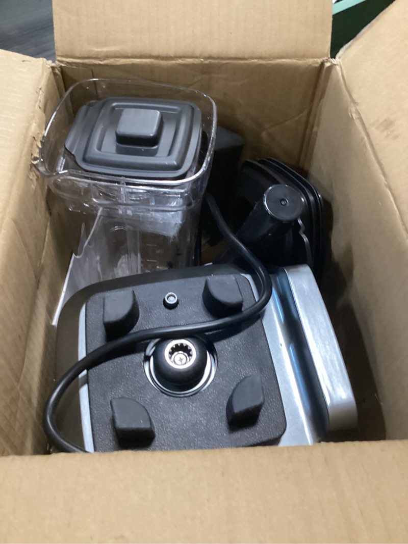 Condition photo showing As Is for Blender for Smoothies, Blender with 68Oz. Pitcher & 20Oz. Grinder, 28000 RPM Blenders for Kitchen, Ice Crushing, Frozen Fruits, Blending Grey