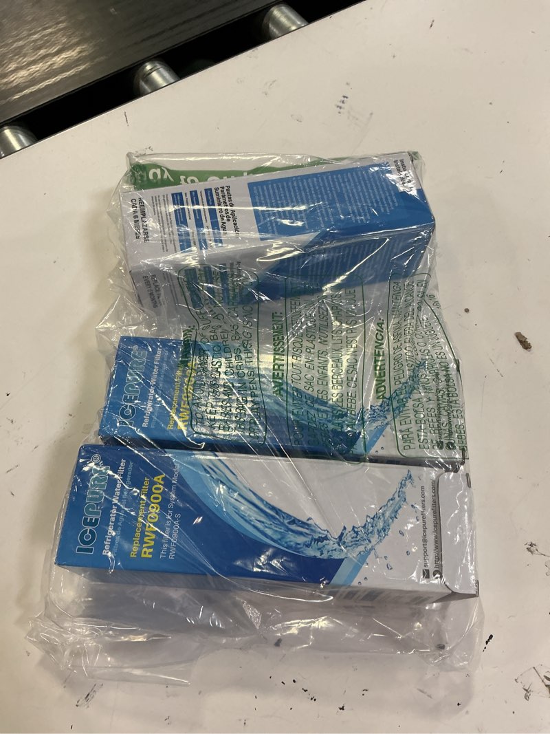 Condition photo showing Good Condition for icepure ukf8001 compatible with whirlpool edr4rxd1, 4396395, maytag ukf8001, ukf8001axx, everydrop refrigerator water filter 4, rfc0900a, ukf8001axx-200, ukf8001p, 469006, pur, puriclean ii, pack of 3