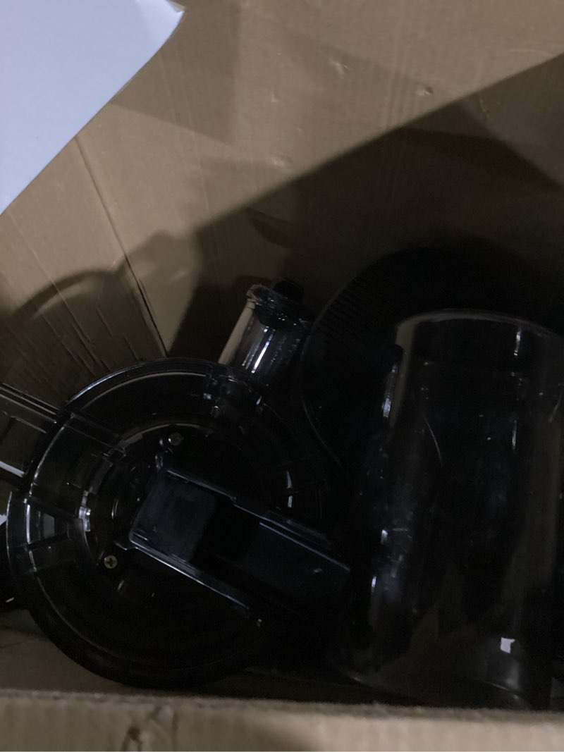 Condition photo showing As Is for Canoly C16 Cold Press Juicer, 6" Extra Wide Feed Chute, 3-IN-1 Strainers (Juice & Sorbet & Nut Milk), Powerful AC Brushless Motor, Self Precut System, Juicer Machines with BPA-Free (Space Gray)