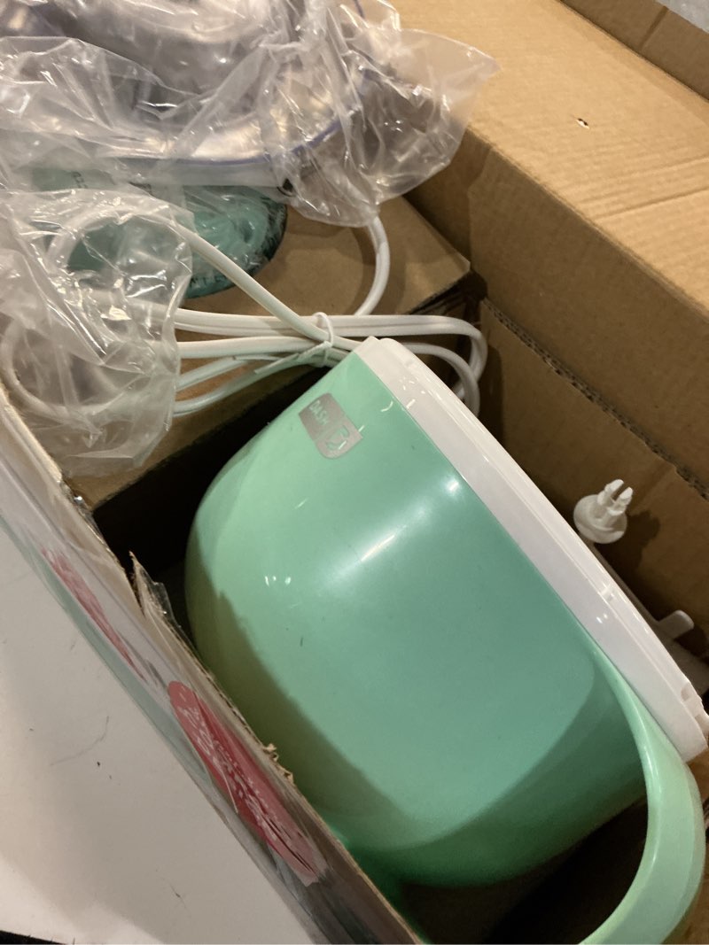 Condition photo showing Good Condition for dash my mug ice cream maker - makes single serving of gelato, frozen yogurt, sorbet & more - easy to clean & use - aqua, 2 bowls aqua 2 bowls