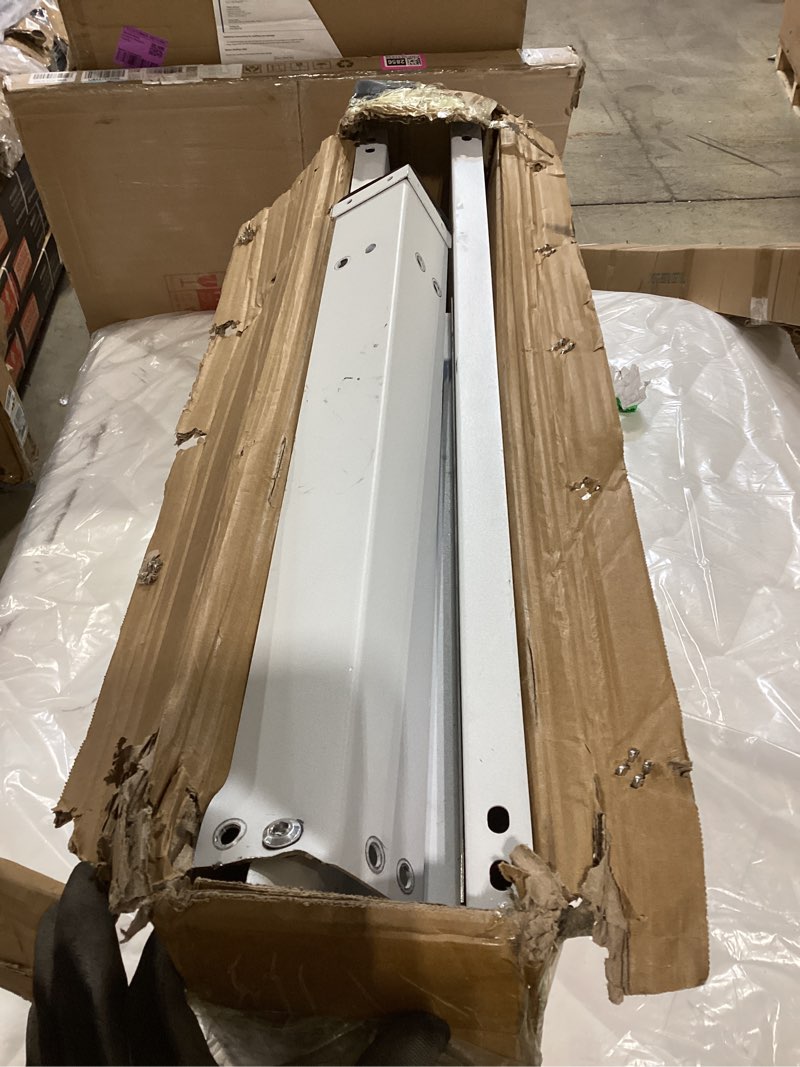 Condition photo showing As Is for royxen washer and dryer pedestals heavy duty metal laundry pedestal 29"w x 29"d x20"h, washer dryer pedestal extra big screws for anti-vibration, basket shelf, 800lbs capacity, white