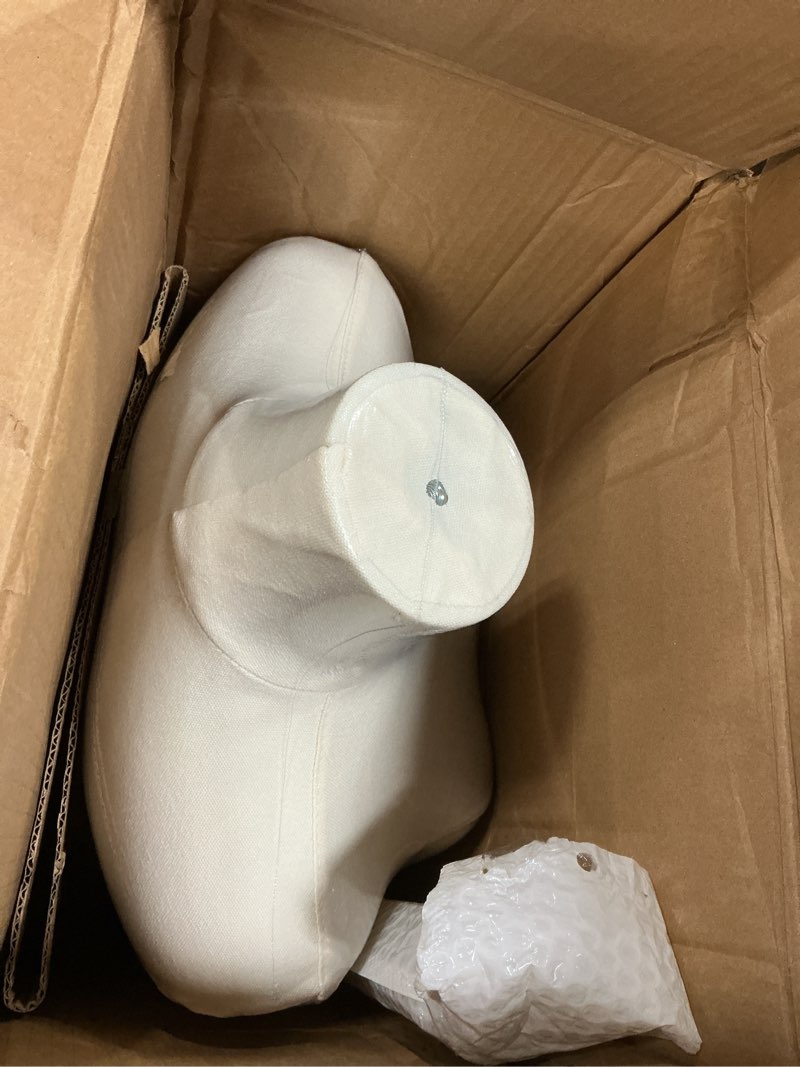 Condition photo showing New/Like New for SHAREWIN Female Mannequin Torso Women Dress Forms for Sewing Manicanequin Body High Stability Gold Metal Stand for Clothing Dress Jewelry Display Adjustable Height 50”-70” Thin Body