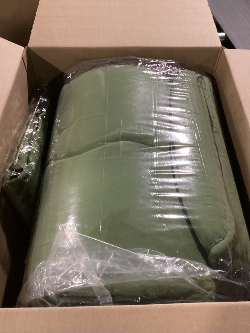 Condition photo showing New/Like New for japanese floor mattress, futon mattress with portable storage bag and washable cover, roll up thick tatami mat suitable for camping, guest room, green, twin twin (80"l x 39"w) green ( 4"th + dust cover ?