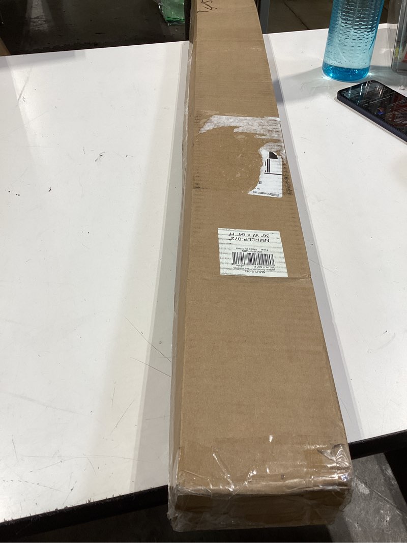 Condition photo showing New/Like New for lazblinds no tools no drill 1" vinyl mini blinds, cordless blinds for windows, light filtering horizontal window blinds & shades, 36" w x 64" h, white cordless-white 36" w x 64" h