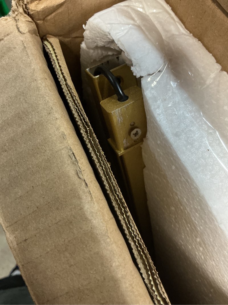 Condition photo showing As Is for Dimmable LED Floor Lamp with 3 Color Temperatures, Ultra Bright 2000LM Gold Arc Floor Lamp, Modern Standing Tall Lamp with Remote Control Reading Floor for Bedroom Use Lamp for Office Classroom Gold–67"–300" Ultra-Wide Coverage