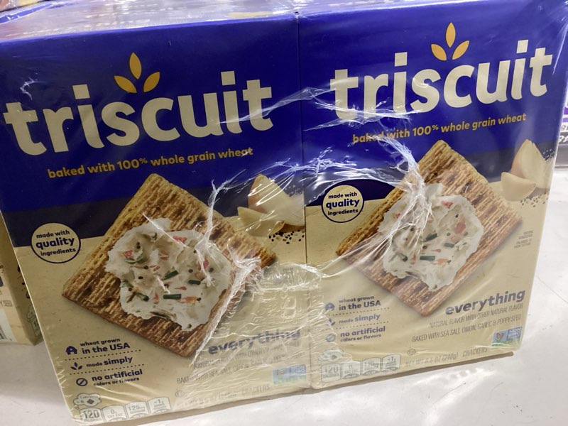 Triscuit everything crackers. 6 boxes 8.5oz 