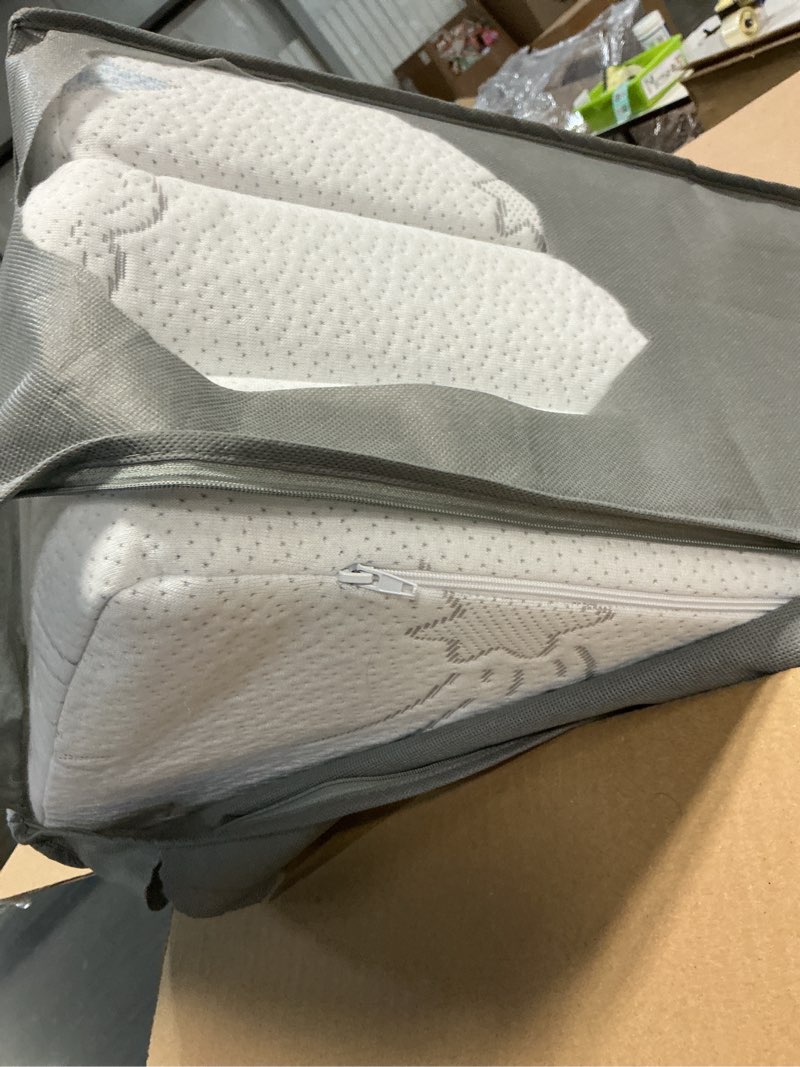 Condition photo showing Good Condition for Trifold Pack and Play Mattress 38"x26", Double-Layer Pack N Play Mattresses for Baby Toddler with Waterproof Washable Breathable Cover, Portable Mini Crib Mattress for Playpen 38"x26"x3"