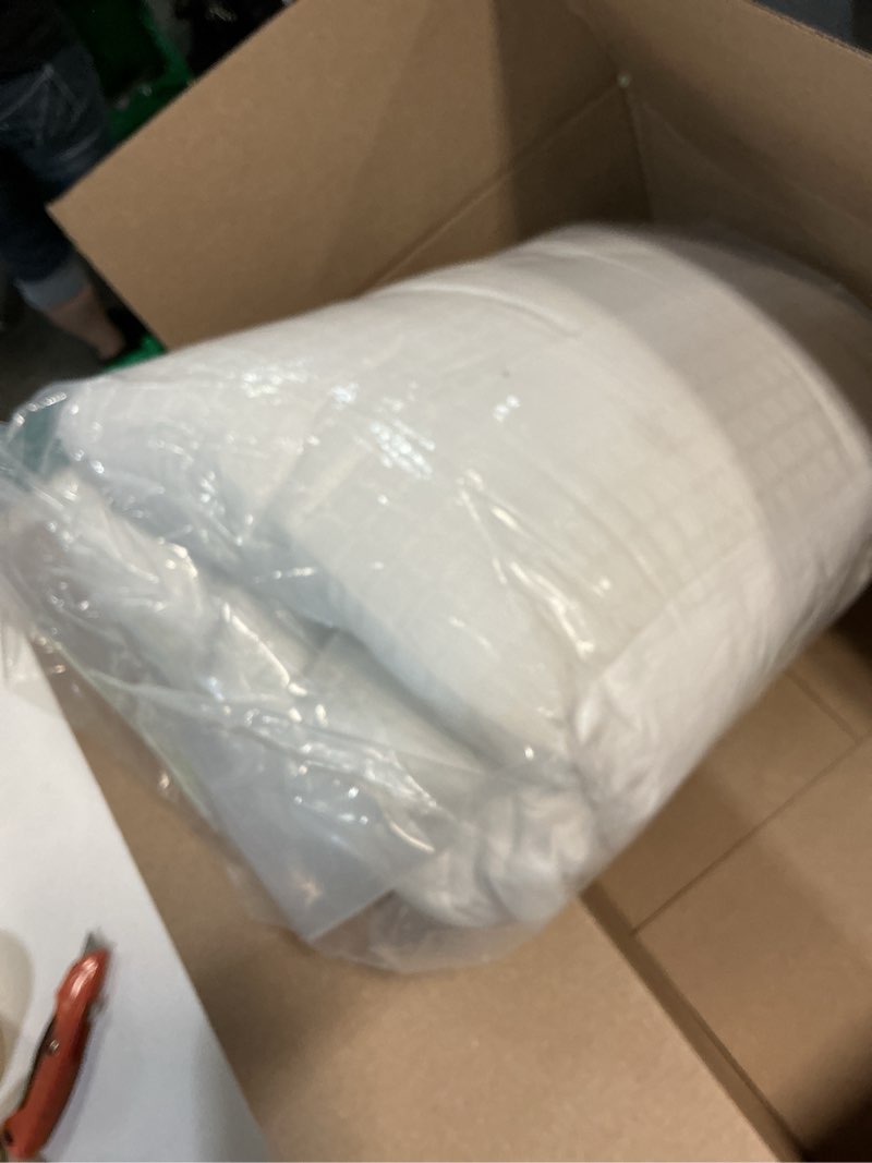 Condition photo showing New/Like New for serta comfortsure queen mattress cover, fitted pillow top mattress pad, super soft and breathable quilted cotton protector with 18" elastic deep pockets for secure fit, white