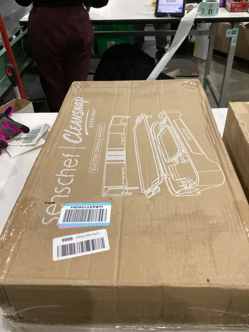 Condition photo showing New/Like New for SENSCHEF Cleansnap Everyday Electric Griddle, Great Gift for Family Feasts - 20” Nonstick Grill with