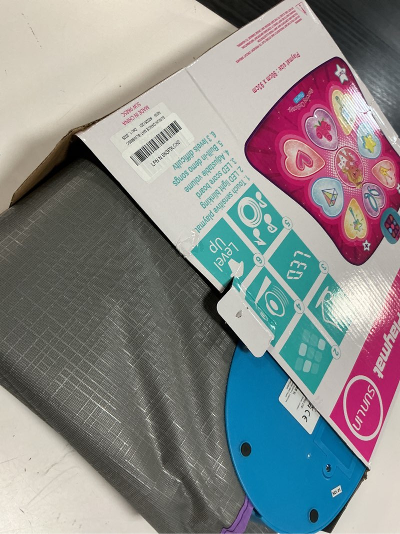 Condition photo showing Good Condition for sunlin dance mat - rhythm step play mat - dance game toy pad with led lights, gift for kids girls 3-12, adjustable volume, built-in music, 3 challenge levels pink