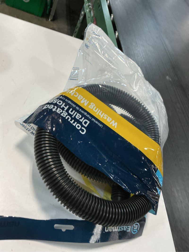 Condition photo showing As Is for eastman 6-ft 800-psi pvc washing machine drain hose