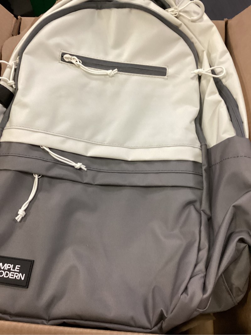 Condition photo showing Good Condition for store simple modern ellis backpack for school | medium 20l elementary middle and high school bookbag for kids and teens | girls and boys | ice granite