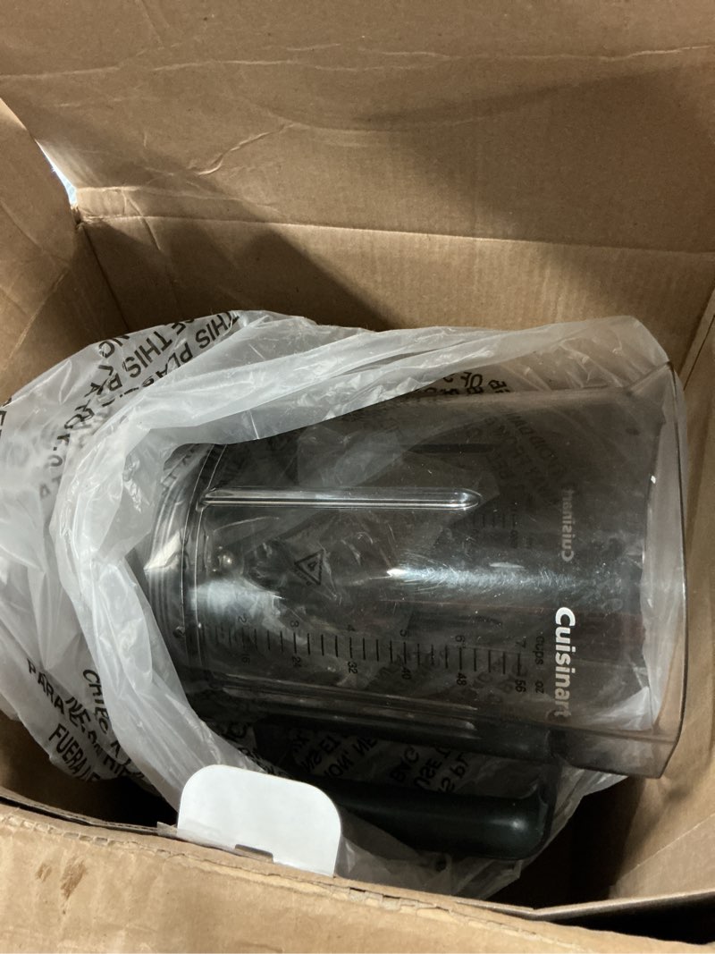 Condition photo showing As Is for cuisinart spb-650p1 1 hp blender, 7.8" x 10" x 13.6", silver white