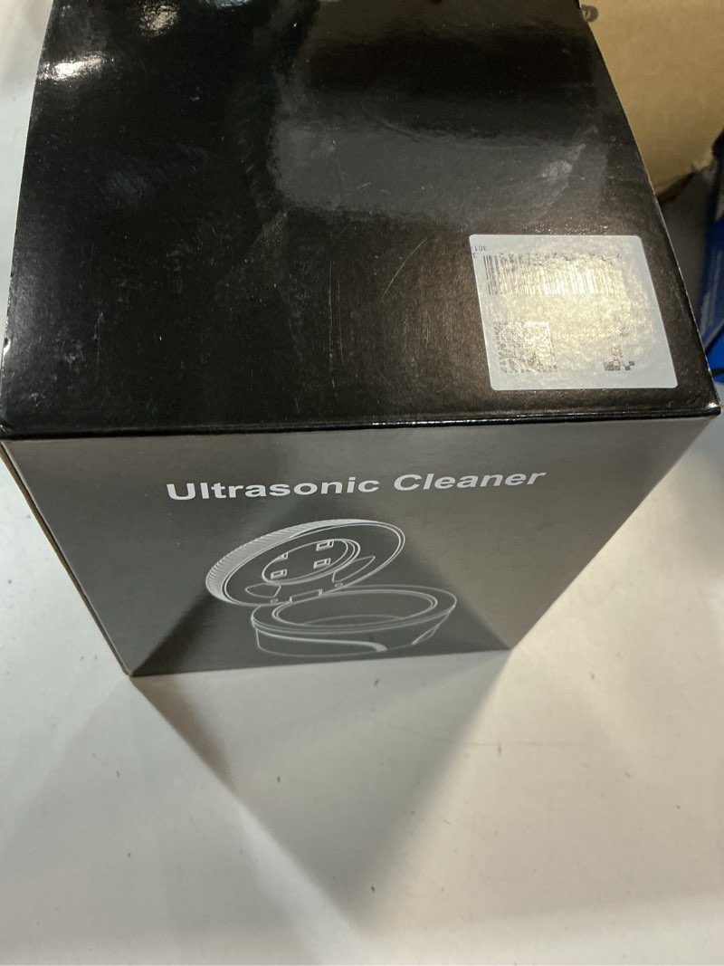 Condition photo showing New/Like New for Ultrasonic Retainer Cleaner, 45kHz Retainer Cleaner Machine for Dentures, Mouth Guards, Aligners, Braces, Toothbrush Heads & Jewelry, 200ML Dental Cleaning Pod with 4 Modes & Digital Timer