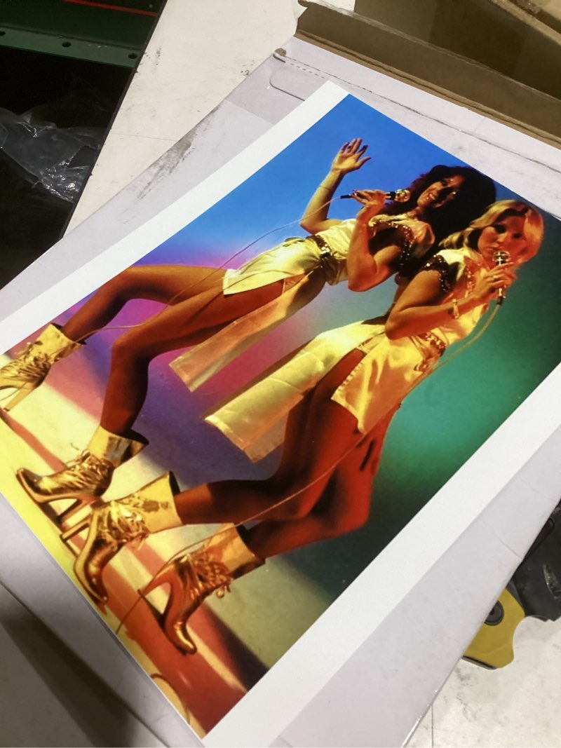 Condition photo showing Good Condition for posterazzi dap16 abba - band photo print, 8 x 10, multi
