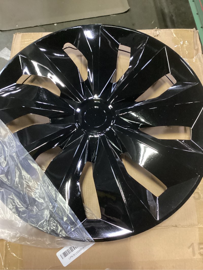 Condition photo showing Good Condition for Hubcaps Wheel Covers Replacement R15 Size Hub Caps Universal-Fit Steel Wheel ABS Rims Cover Tire Cap for Car Sedan SUV Truck Van -Set of 4 ?15-inch?Black? TT-Black 15-inch