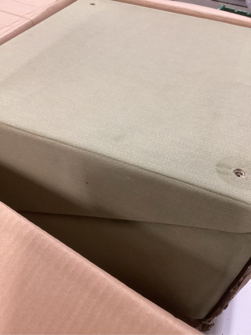 Condition photo showing Good Condition for 3-in-1 dog ramp pet stairs 18.9"x17.72"x19.29" with hidden storage ottoman, anti-slip steps for small, medium, large, senior & injured pets, 220lbs for bed & sofa, green