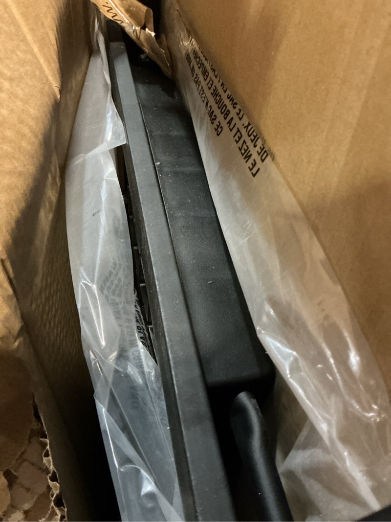 Condition photo showing Good Condition for rubbermaid 3-step steel ladder, folding step stool with hand grip and non-slip feet, black, tested to ansi us safety standards, no assembly required black finish 3-step stool