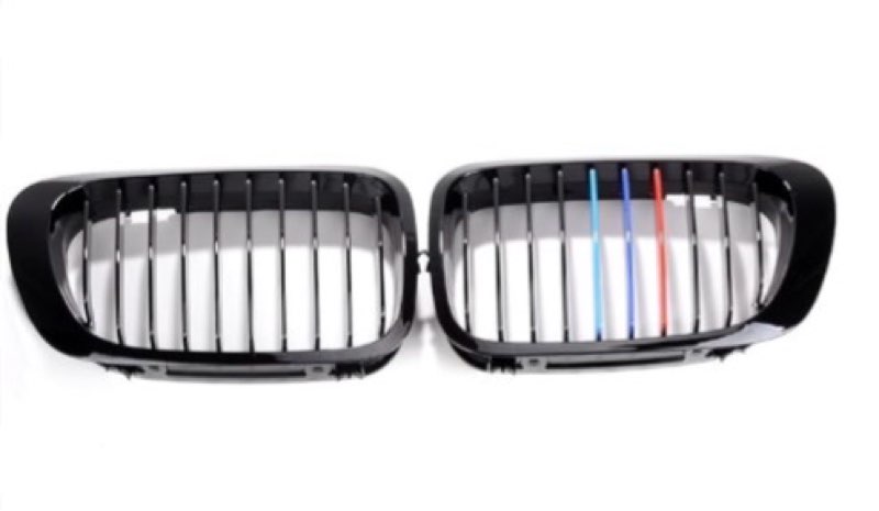 Astra Depot Compatible with 1999-2002 BMW 325Ci 2-Door Front Kidney Grille Glossy Black M-Color