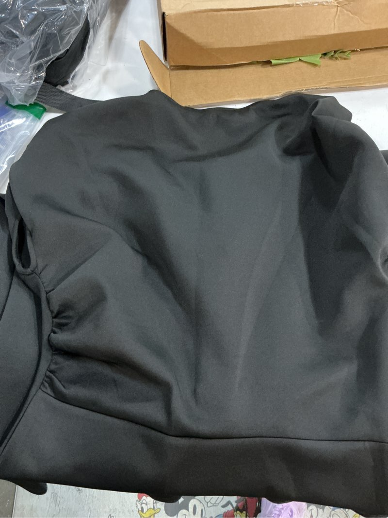 Condition photo showing Good Condition for ymduch women's elegant sleeveless off shoulder bodycon long formal party evening dress black medium