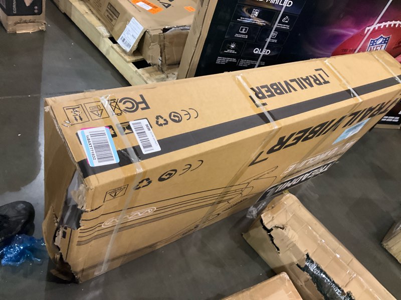 Condition photo showing As Is for Walking Pad Treadmill with 12% 9-Level Auto Incline, 450 lbs Capacity RGB LED Screen, Bluetooth Speaker Under Desk Treadmill, Compact Treadmills for Home Hiking Black