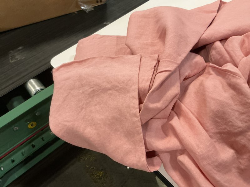 Condition photo showing Good Condition for european linen duvet cover set, king/cal king, rose
