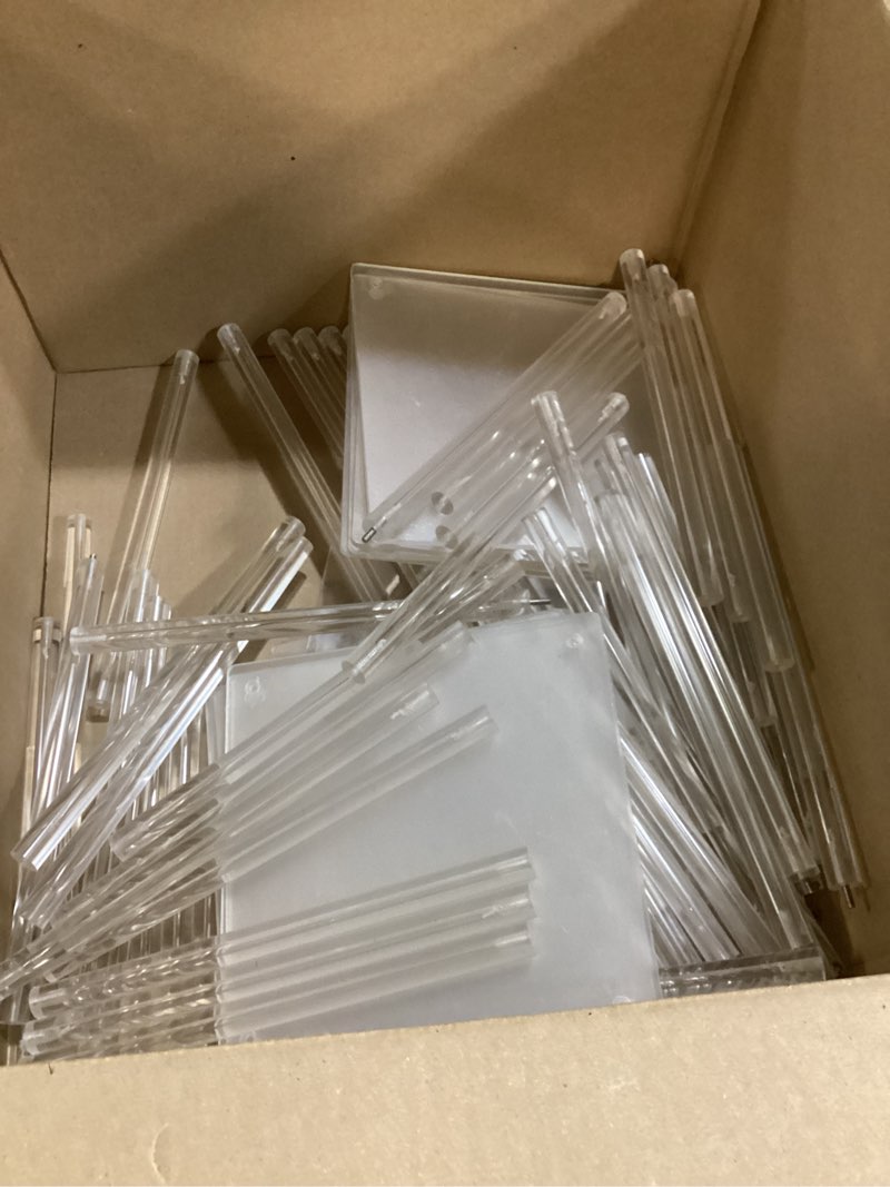 Condition photo showing As Is for geetery 8 pieces tall acrylic vase wedding centerpieces clear flower stand column geometric floral vase elegant display holder for birthday party wedding table decorations (20 inch) 8 20 inch