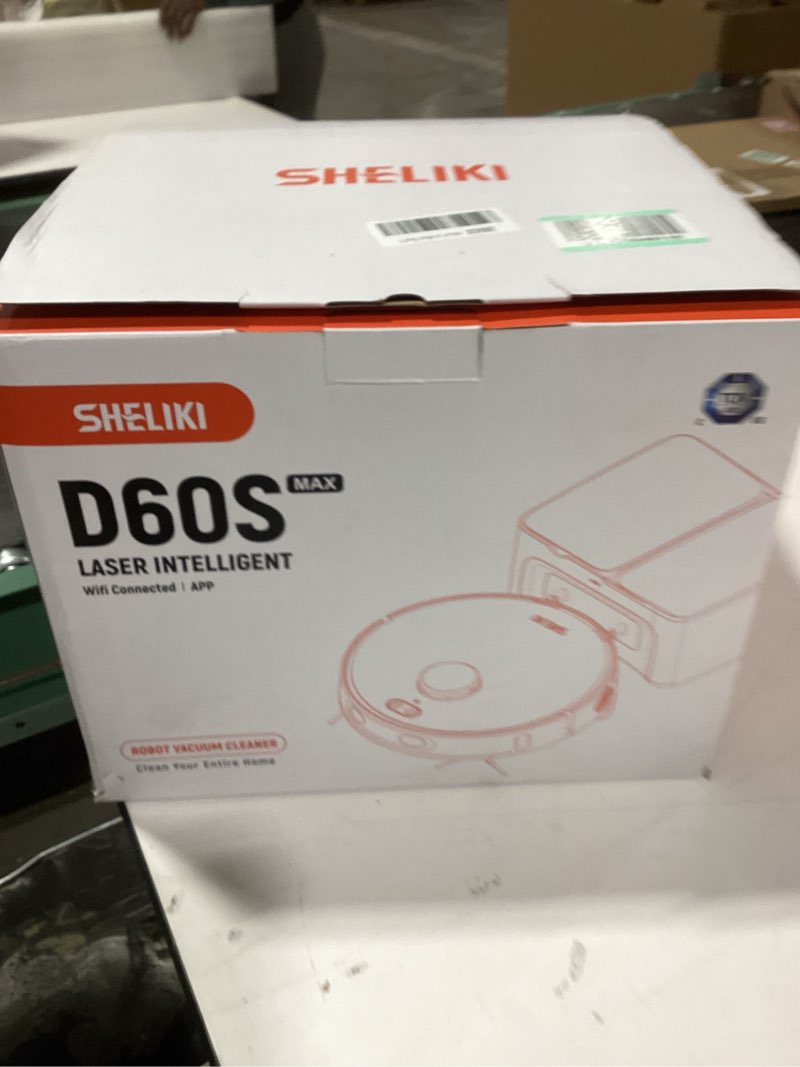 Condition photo showing New/Like New for Robot Vacuum and Mop Combo, 3-in-1 Robotic Vacuums Cleaner with 70-Day Self-Emptying Base, LiDAR Navigation Smart Mapping & Strong 6000Pa Suction, for Pet Hair, Hard Floor, Carpet