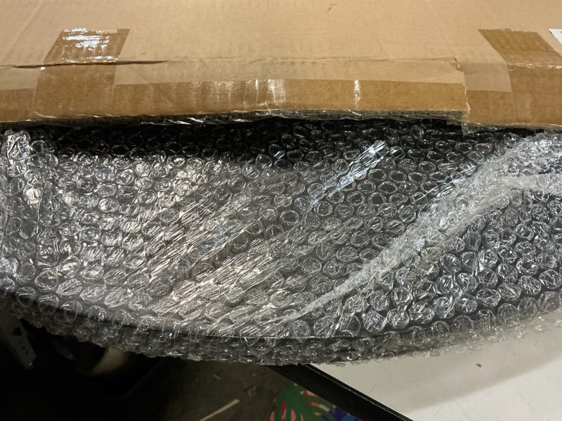 Condition photo showing New/Like New for 30 inch Round Solid Wood Serving Tray Extra Large Tea Coffee Snack Food Meals Serving Plate Non-Slip Kitchen Party Bar Server Ottoman Tray Breakfast Tray with Raised Edges Black Black 30"