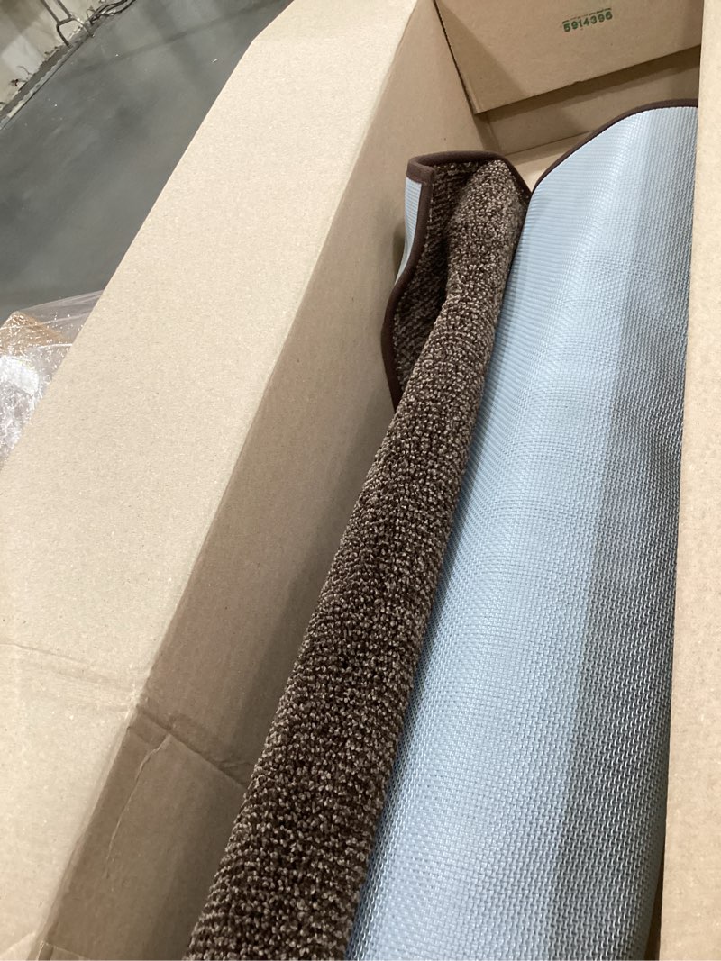 Condition photo showing Good Condition for dweike modern 6x9 area rug for living room, super soft large brown rugs for bedroom, aesthetic washable memory foam non-slip solid carpets for kids boys girls adults dorm home decor brown 6' x 9' (rectangular)