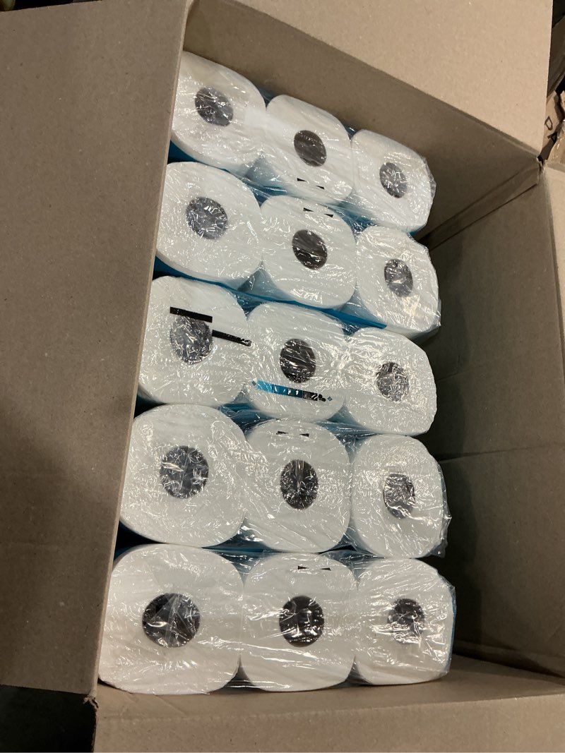 Condition photo showing New/Like New for amazon basics 2-ply soft toilet paper, 30 rolls (5 packs of 6), 350 sheets per roll, septic safe, equivalent to 185 regular rolls