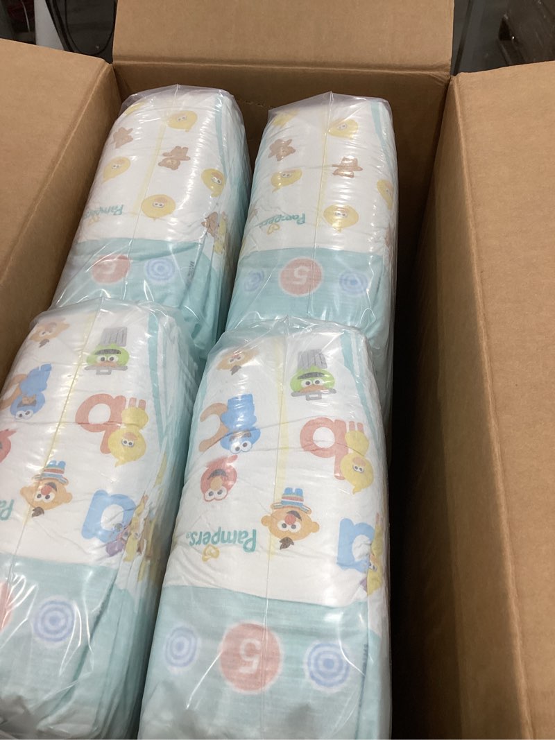 Condition photo showing New/Like New for Pampers Diapers - Baby Dry - Size 5, 164 Count, Absorbent Disposable Infant Diaper (Packaging May Vary) Size 5 164