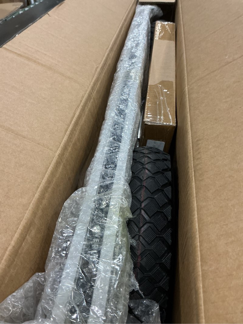 Condition photo showing Good Condition for Aluminum Hand Truck 600 LBS Capacity, Handle Heavy Duty Industrial Dolly with 10" Pneumatic Tire and 2 Elastic Cords, Platform Cart for Transport and Moving in Home, Office, Warehouse, Supermarket 600 lbs - 2 Wheels