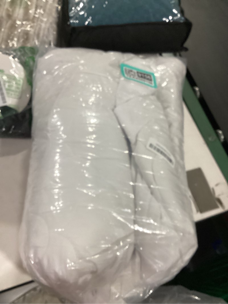 Condition photo showing Good Condition for queen mattress pad thick quilted mattress topper, air mattress cover, super soft breathable and noiseless down alternative fiber extra thick mattress pad with deep pocket fits up to 23 inch mattress case fabric :microfiber fill: polyester skirt:polyester queen