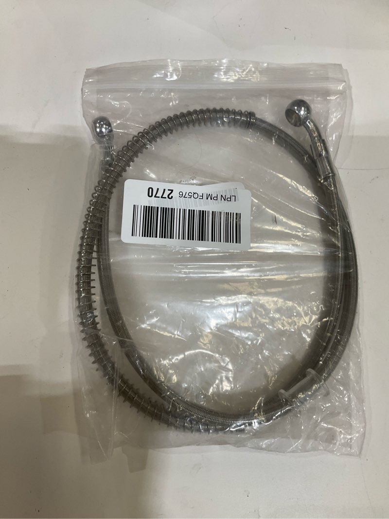 Condition photo showing As Is for racoona 39.37" length motorcycle hydraulic brake line oil hose pipe stainless steel braided cable,car accessories 10mm id braided hydraulic brake hose line pipeline