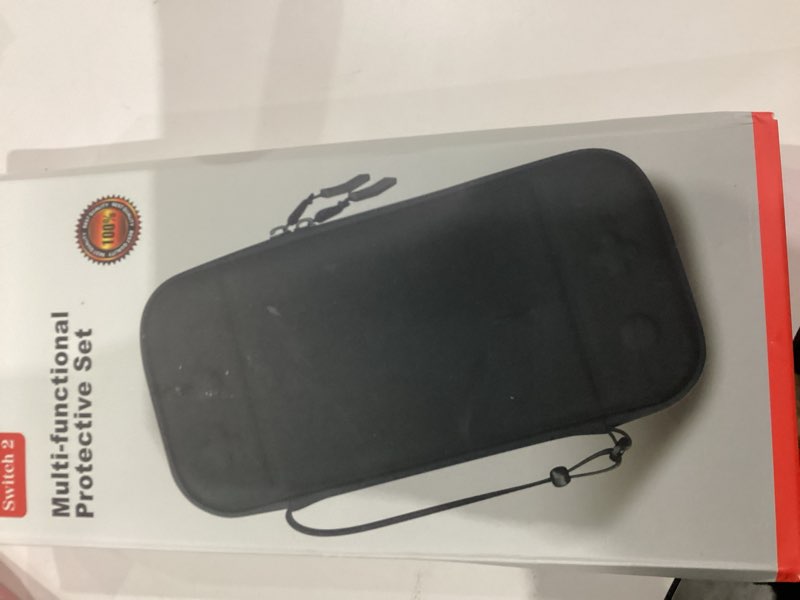 Condition photo showing New/Like New for TiMOVO Accessories Bundle Kit for Nintendo Switch 2, 14 in 1 Switch 2 Accessories with Carrying Case, PC Protective Cover, TPU JoyCon Case, 2 Pack Screen Protectors and 8 Pack Thumb Grip Caps---Black