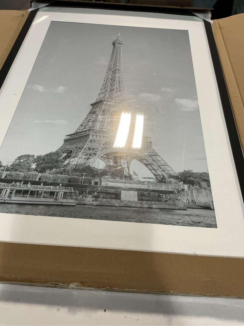 Condition photo showing Good Condition for irahmen 20x30 poster frame 1 pack with plexiglass, black wood frames for wall mounting display picture 16x24 with mat or 20 x 30 without mat pure black 20x30