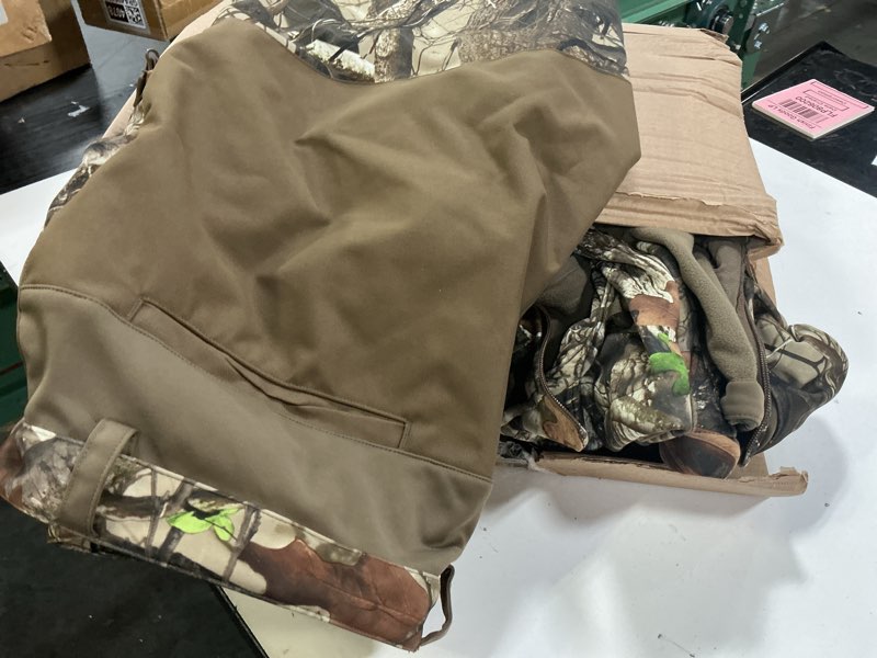 Condition photo showing Good Condition for tidewe hunting clothes for men with fleece lining, safety strap compatible water resistant silent hunting jacket and pants next camo g2 xx-large